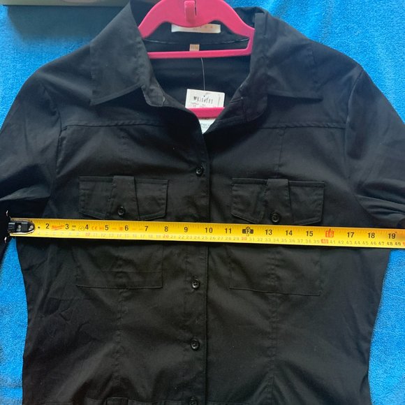 black button down shirt tunic - Picture 5 of 6